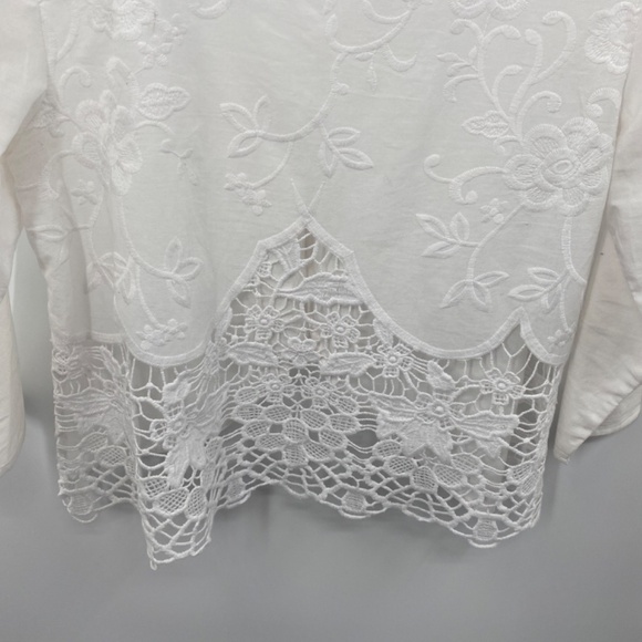 InTu white blouse Size Large - Picture 7 of 8